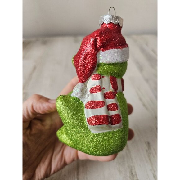 Rauch glitter frog toad ornament present sparkle Xmas green - Picture 4 of 8